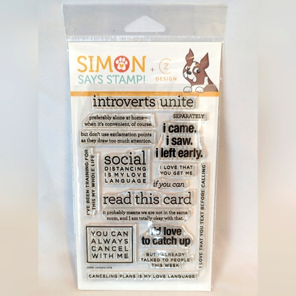 Introverts Unite Stamp Set